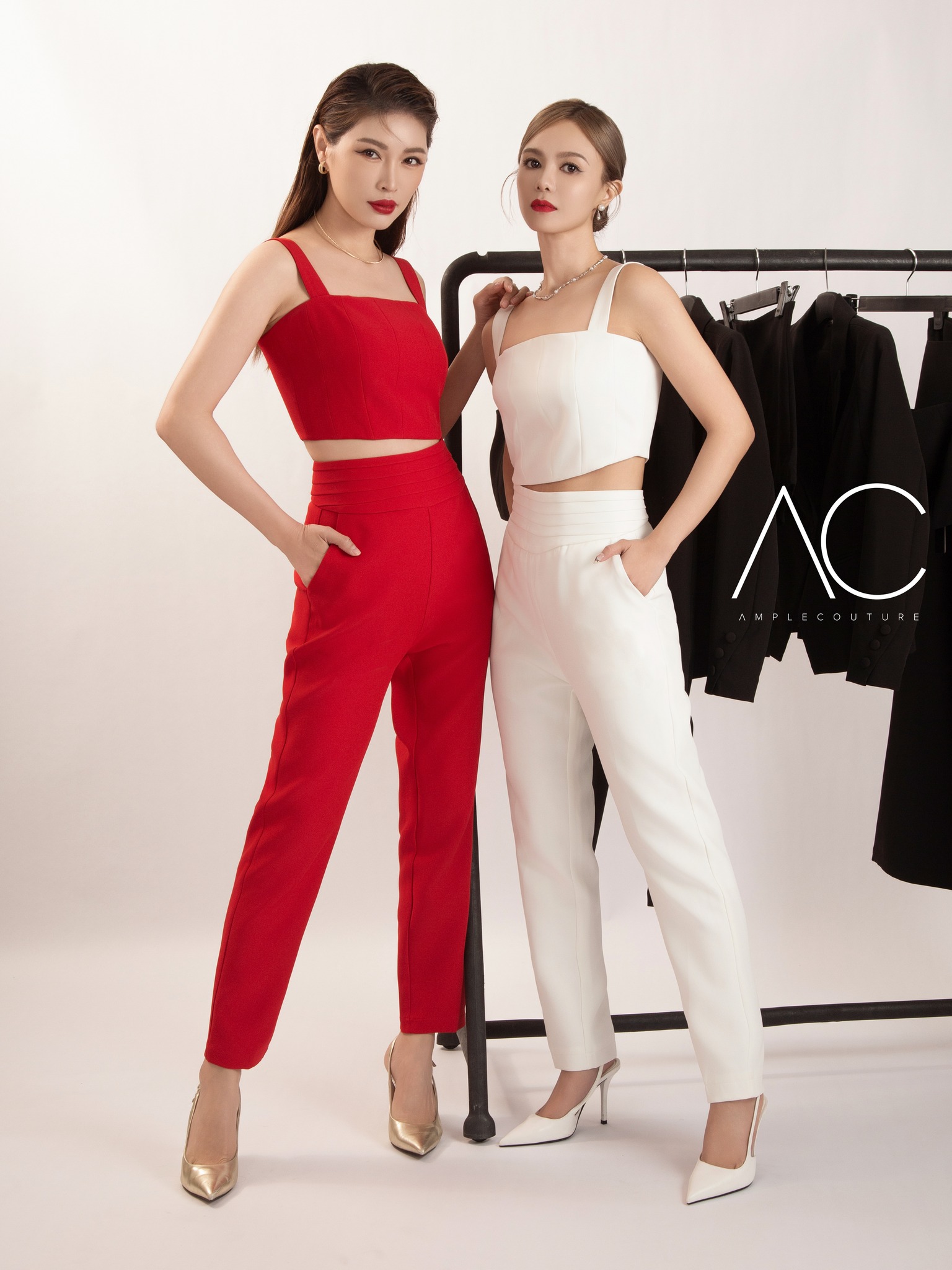 [Aspire to Inspire] High Waist Side Pocket Long Pants ACX05