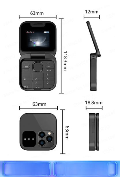 [รุ่นใหม่ล่าสุดปี 2025] โทรศัพท์ปุ่มกดฝาพับ