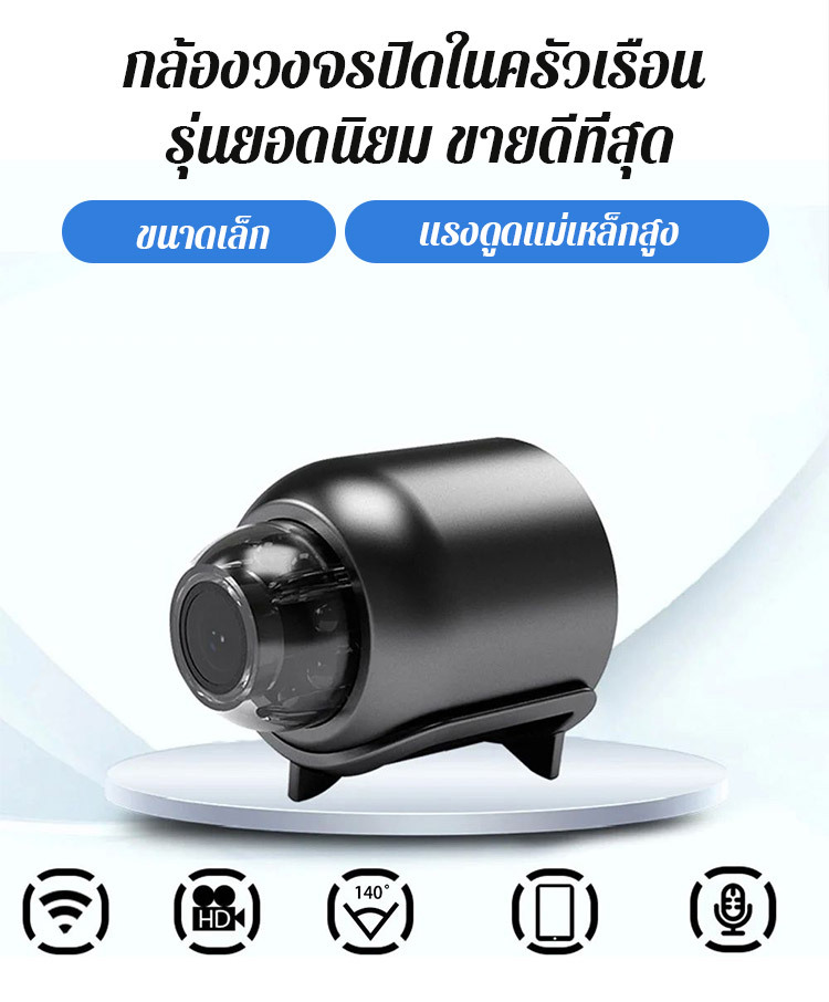 กล้องวงจรปิดขนาดเล็ก ความละเอียดสูง ไม่มีมุมอับ