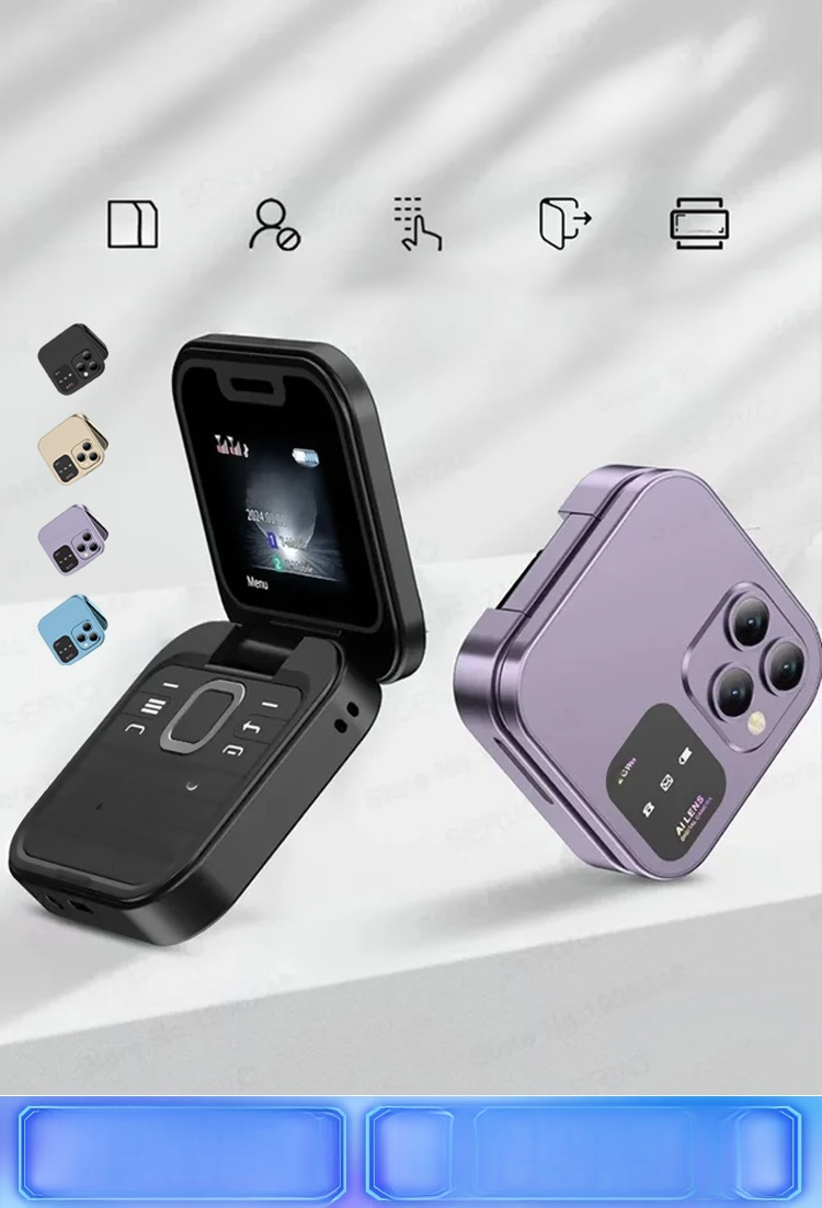 [รุ่นใหม่ล่าสุดปี 2025] โทรศัพท์ปุ่มกดฝาพับ