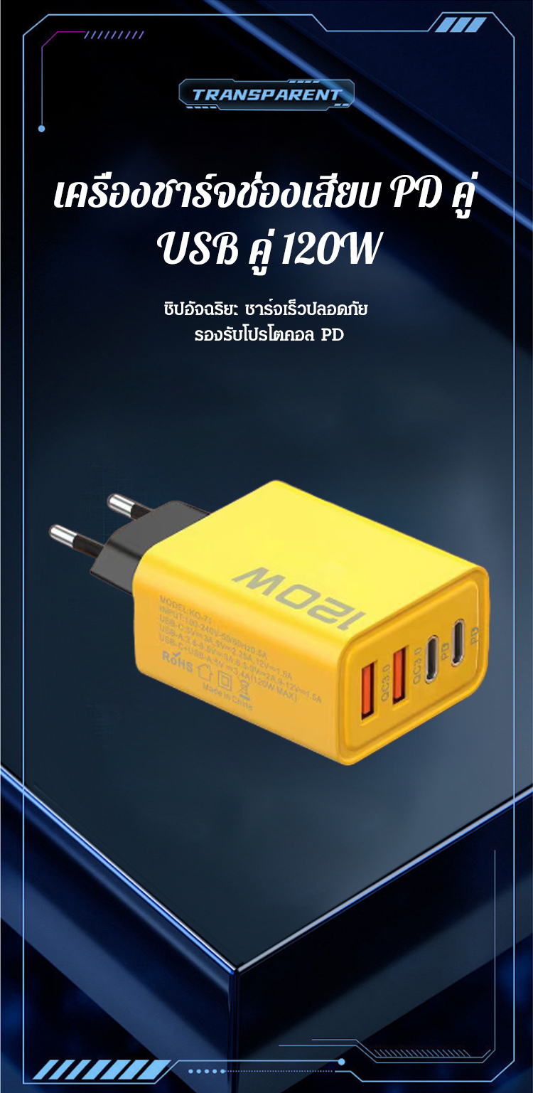 HFH-120W双PD+双USB充电器_04.jpg