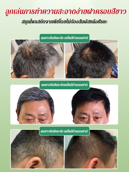 【ปิดผมขาว】หวีอัจฉริยะผม