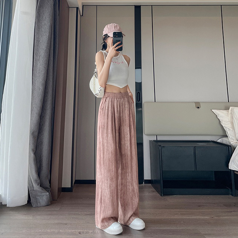 2024新款冰絲涼感寬褲