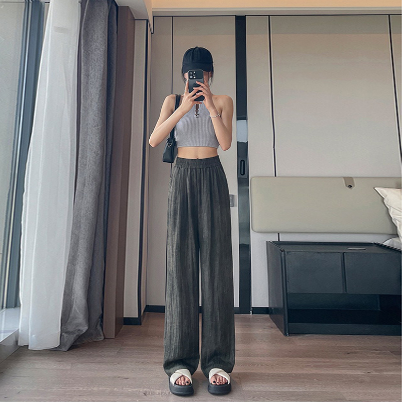 2024新款冰絲涼感寬褲