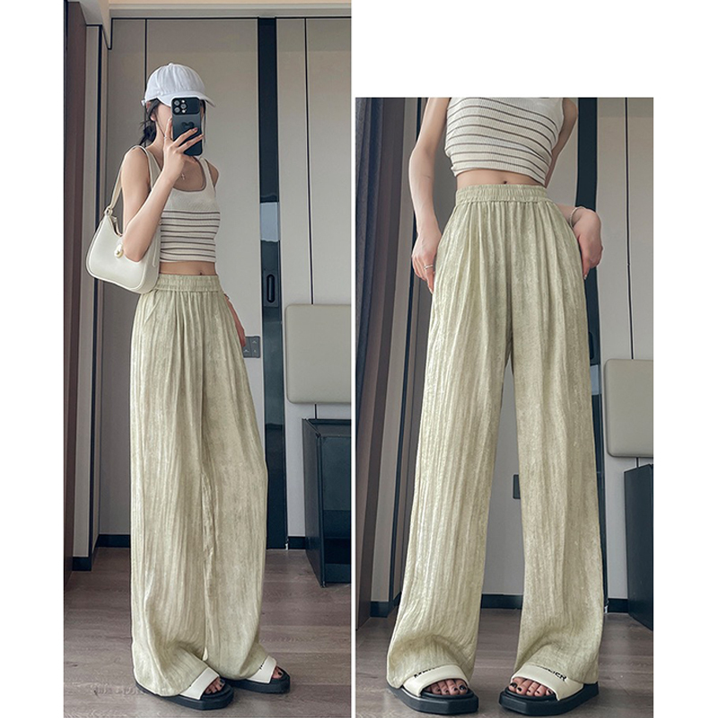 2024新款冰絲涼感寬褲