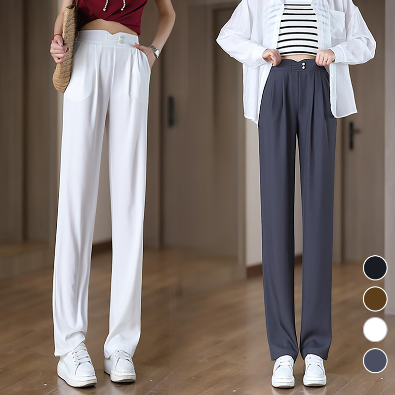 垂感窄版顯瘦涼涼褲