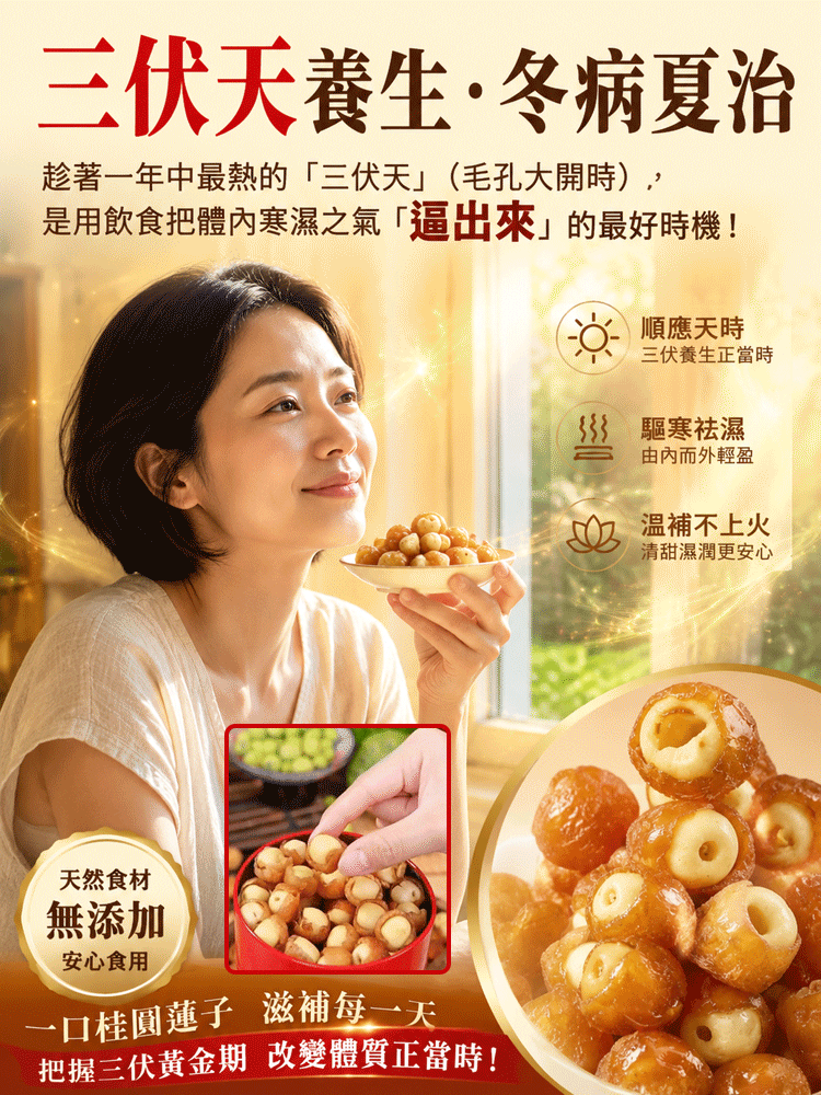 中醫師推薦的三伏天养生：桂圆抱莲子