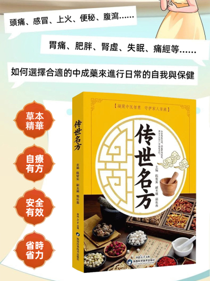 傳世名方中醫養生醫學典籍