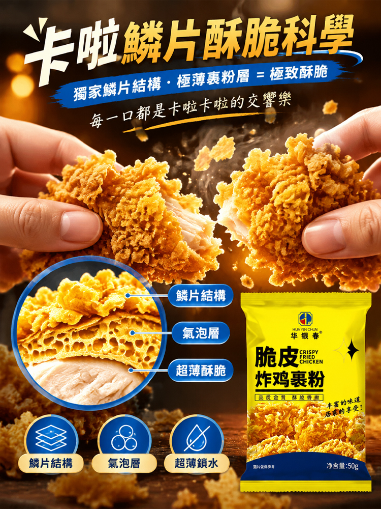 【夜市銷售第一】脆皮炸雞包粉