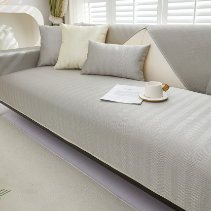 夏季防滑冰絲涼席全蓋沙發墊