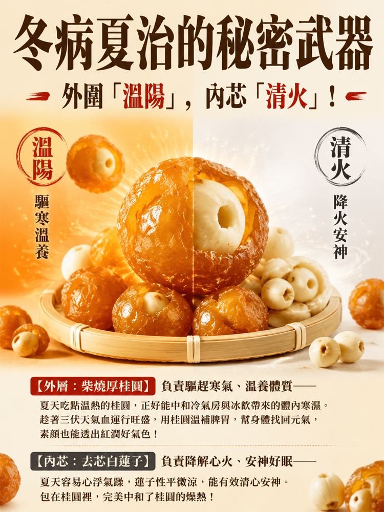 中醫師推薦的三伏天养生：桂圆抱莲子