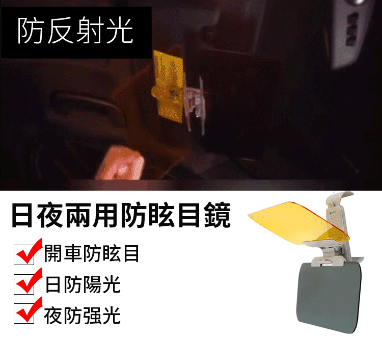 汽車日夜兩用防眩鏡遮陽鏡