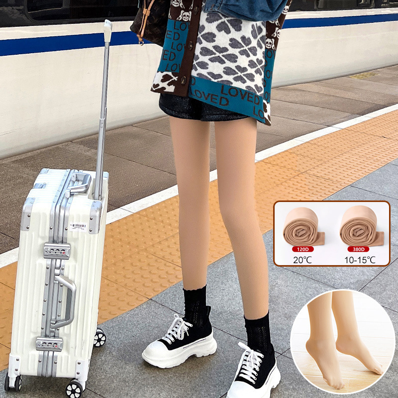 裸感透膚隱形加絨光腿神器