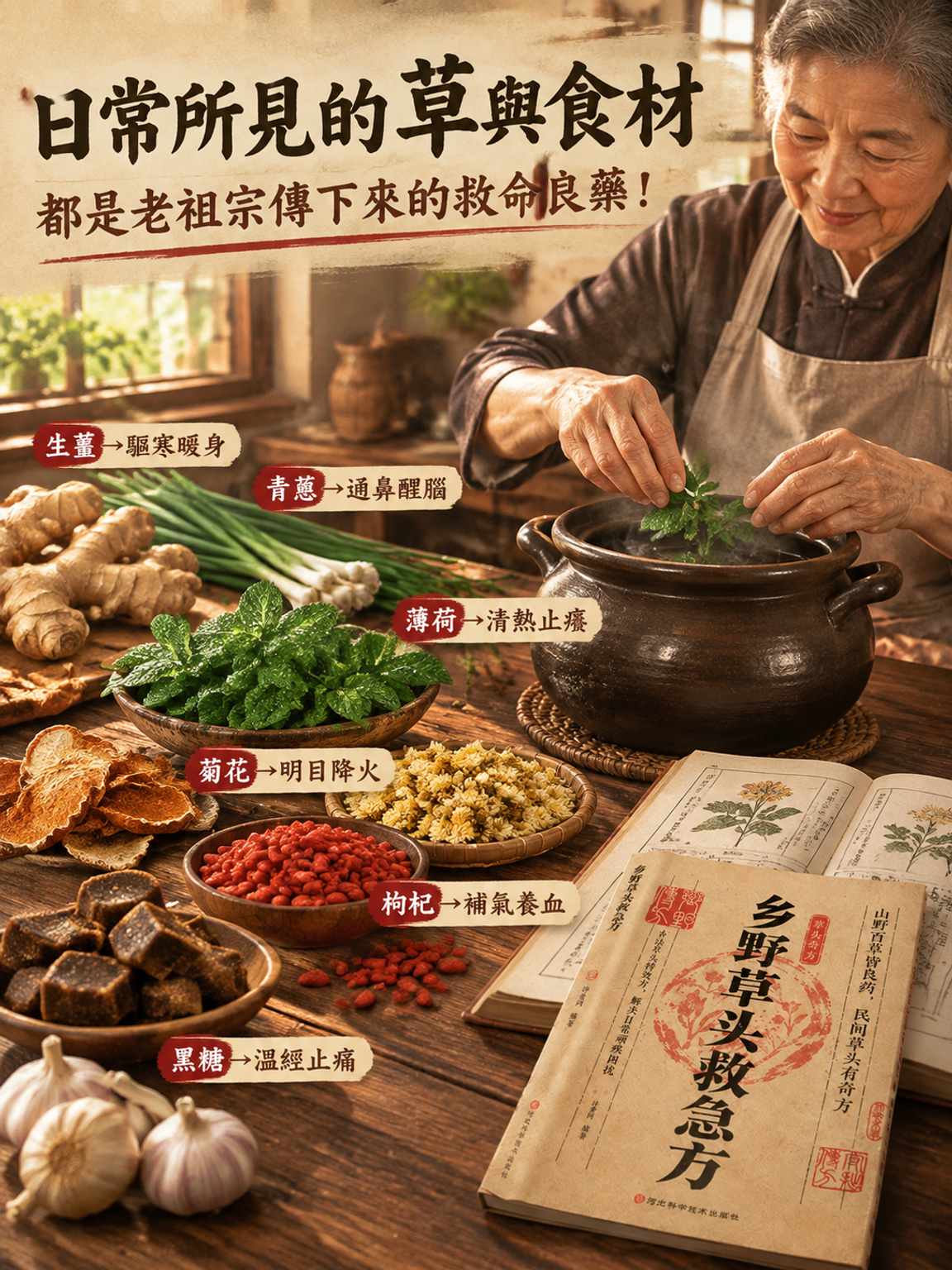【家常小病一掃光】鄉野草頭急救方大全