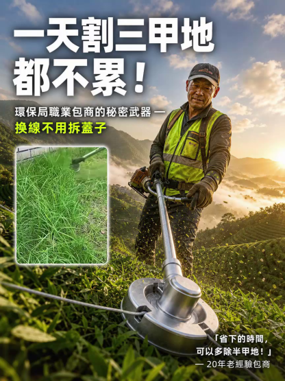 新款鋁合金割草機打草頭