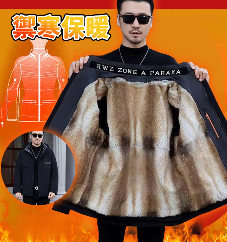 【零下30度抗寒】男士皮草派克服