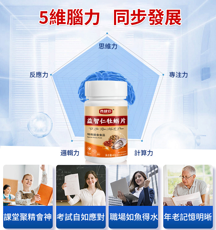 【提高記憶力】益智仁牡蠣片