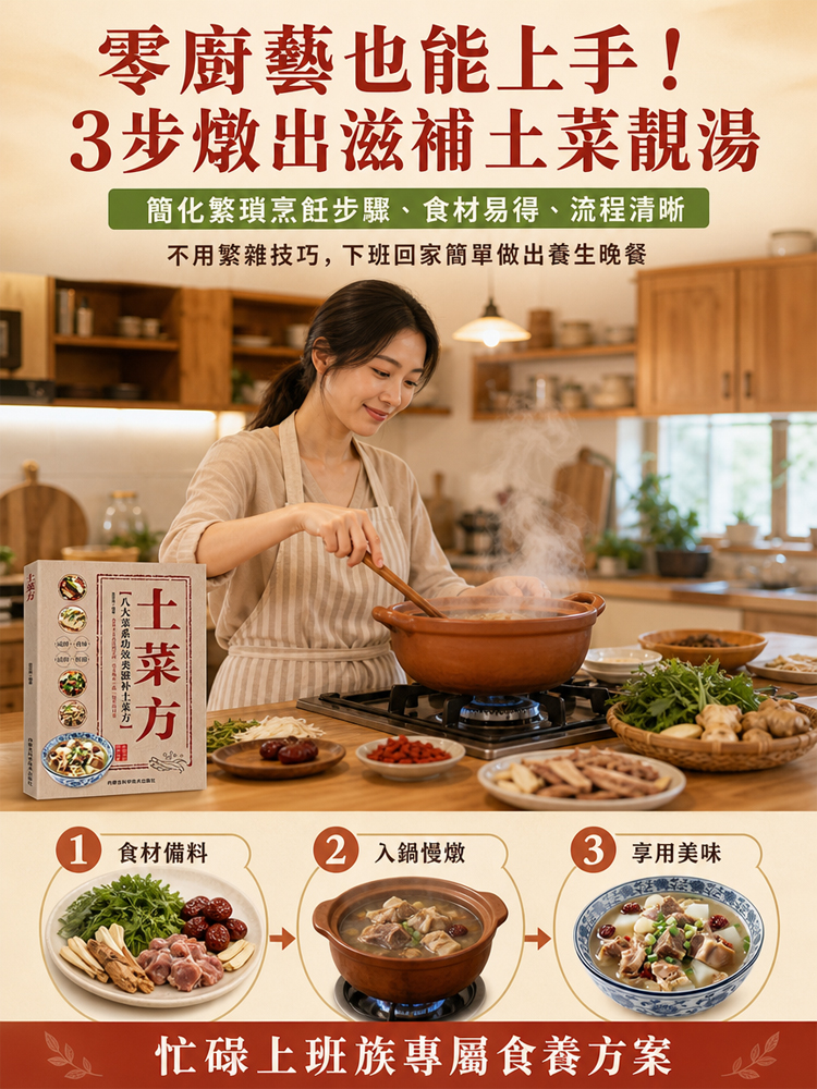 【最適合台灣人的養生秘方 】土菜方食補養生秘笈