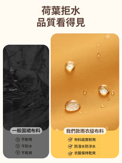 【科技六防】防水防油長袖罩衣