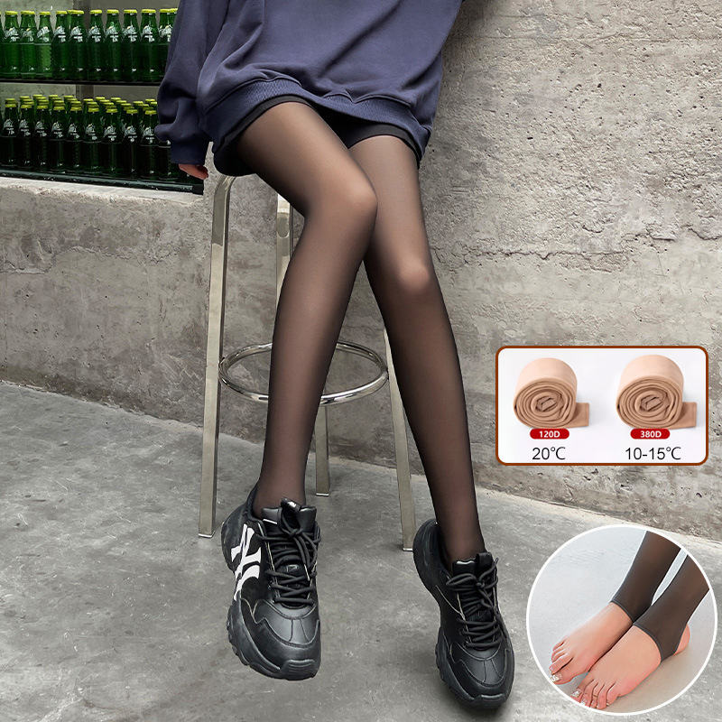 裸感透膚隱形加絨光腿神器