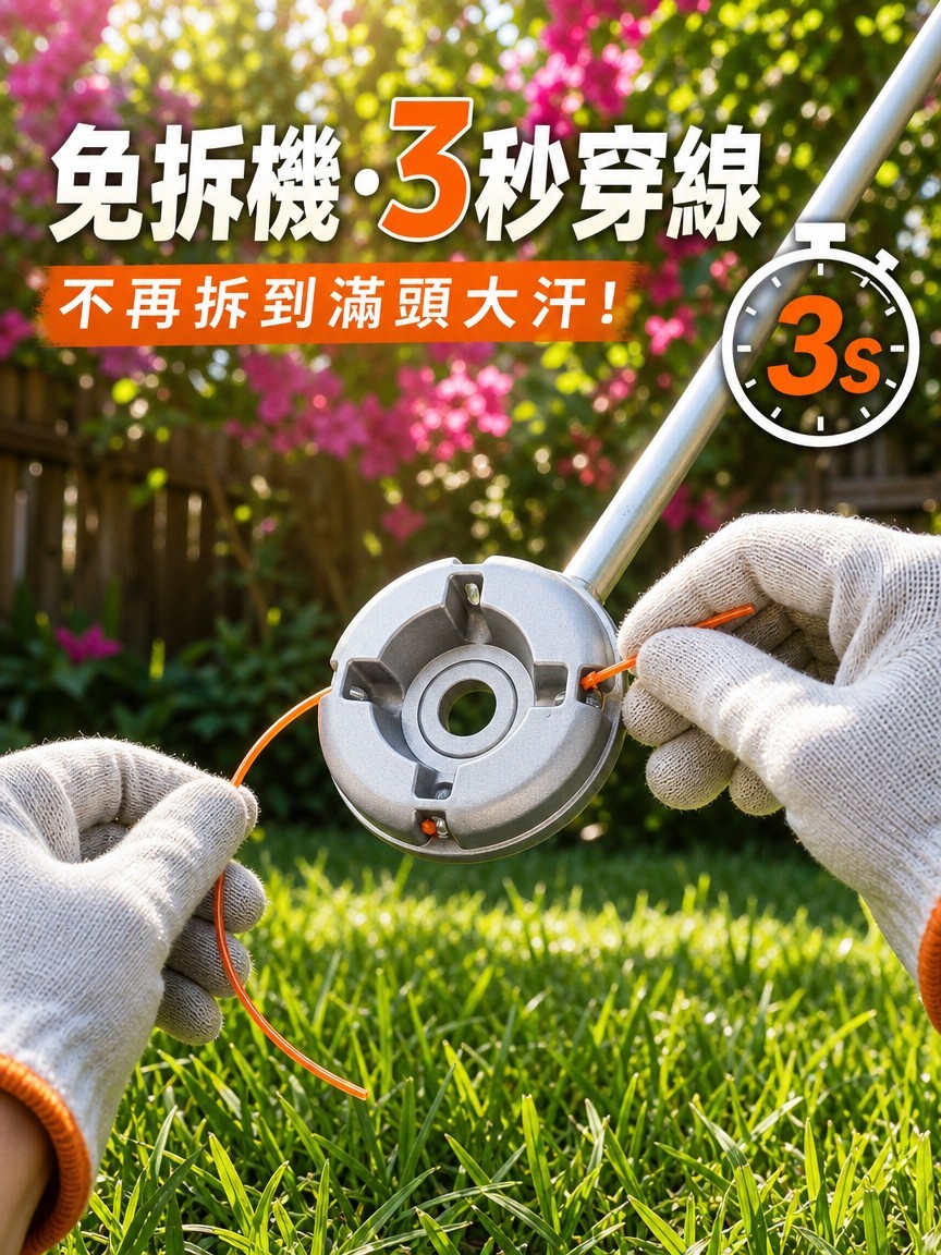 新款鋁合金割草機打草頭
