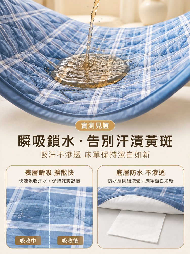 睡覺吸汗隔臟墊