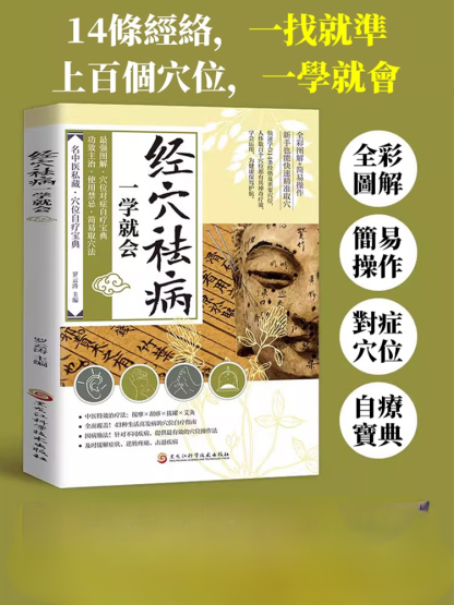 居家經絡自療指南-經穴祛病一學就會書籍