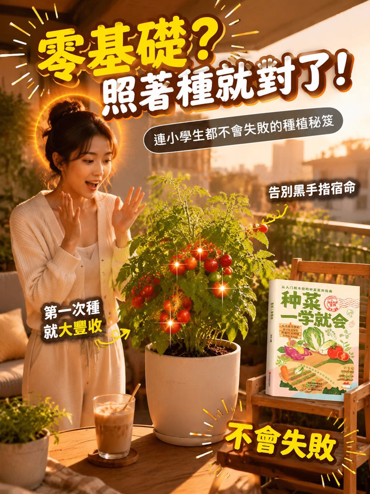 【瓜果100%成活種植寶典】種菜一學就會