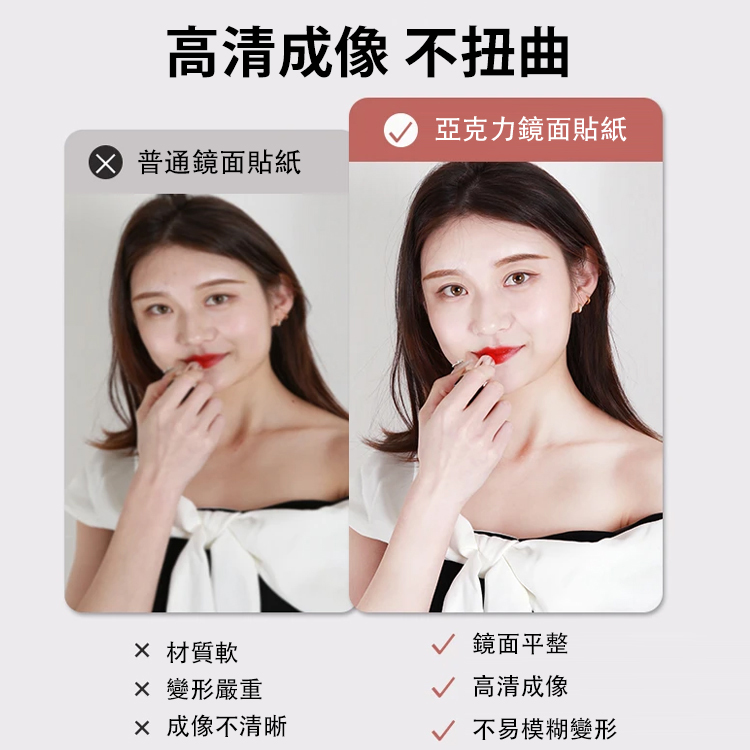 一片式亞克力軟全身鏡貼