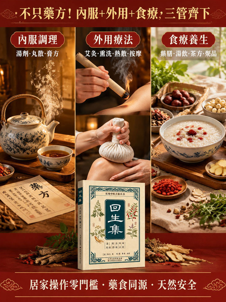 【居家必備自救寶典】回生集｜從頭到腳慢性病·疑難雜症大破解