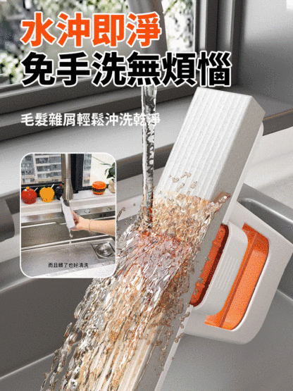 迷你手持小拖把家用桌面乾濕噴水免手洗清理
