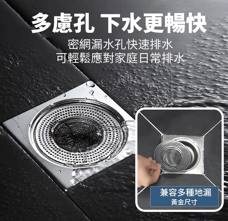 過濾防堵防潮防鏽地漏過濾網