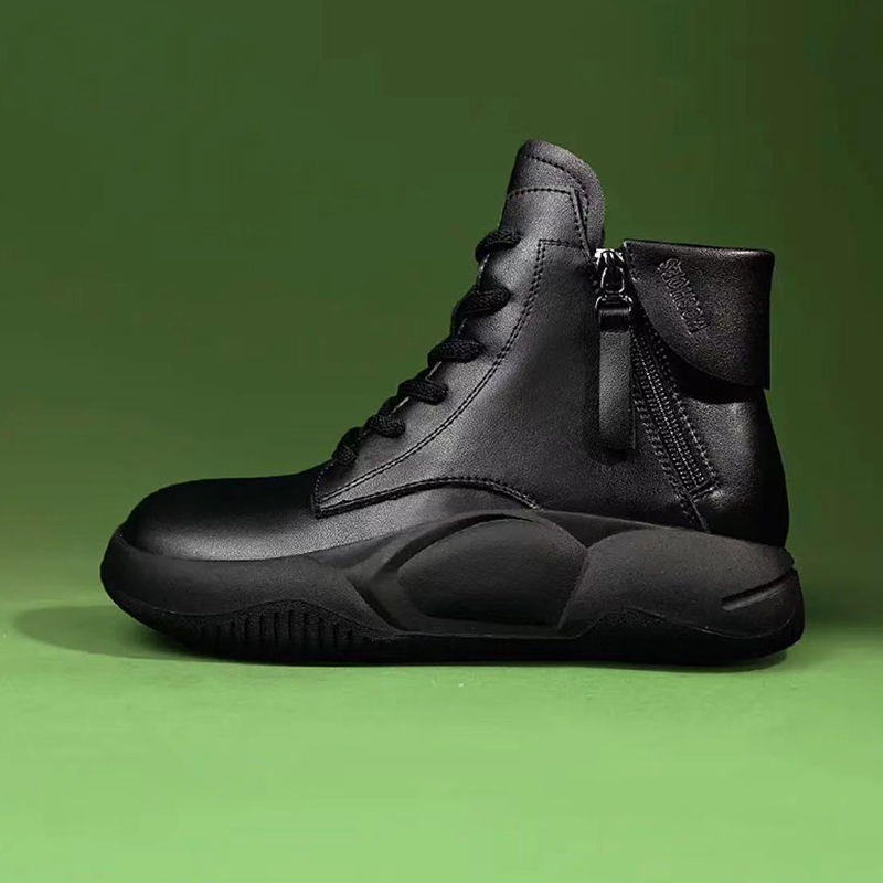 厚底高幫軟底老爹鞋