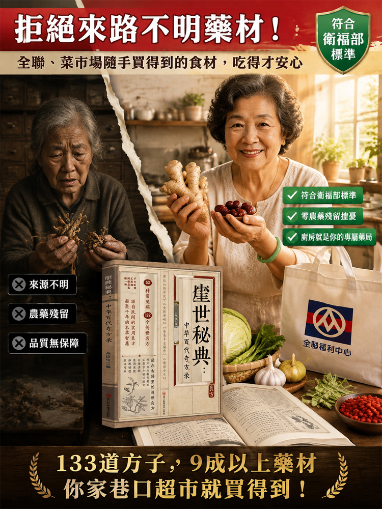 【失傳奇方】中華百代奇方錄日常病症一本包