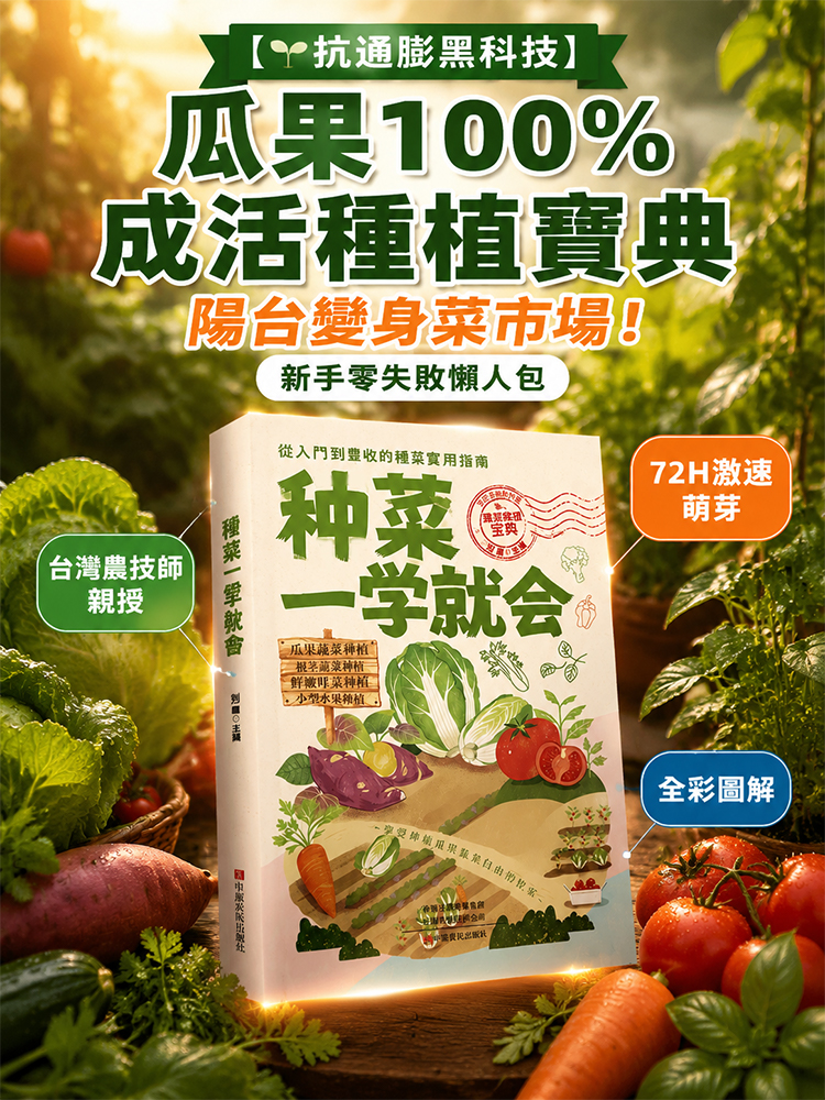 【瓜果100%成活種植寶典】種菜一學就會