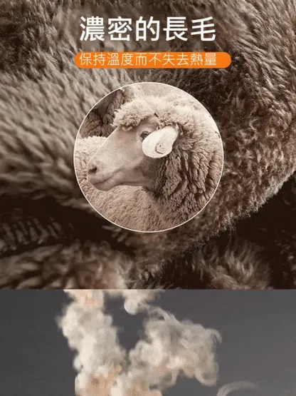 冬季加絨加厚立領條紋女套裝