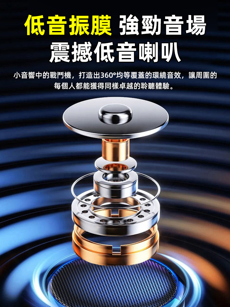 手提M3炫彩小鋼炮藍牙音箱