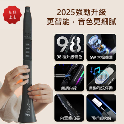 【不用學就會的樂器】新型電樂管