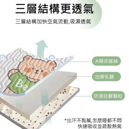 夏季爆款冰絲乳膠涼席三件套裝