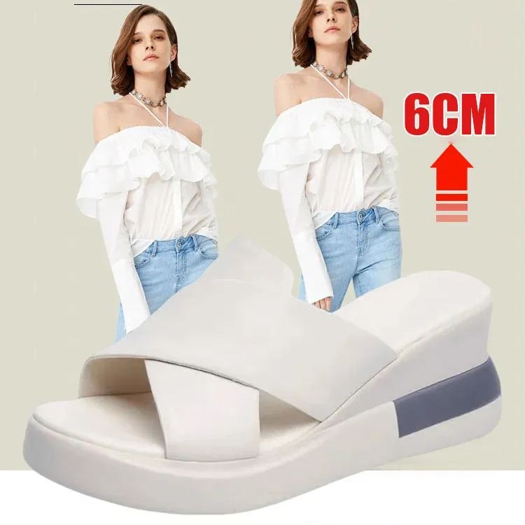 夏季外穿休閒坡跟涼鞋