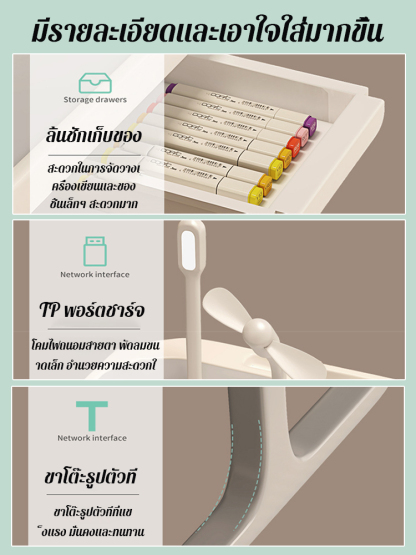 【โคมไฟตั้งโต๊ะแบบชาร์จได้】อัพเกรดใหม่ โคมไฟพับได้อเนกประสงค์