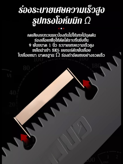 เลื่อยพับเหล็กแมงกานีสเยอรมัน
