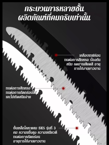 เลื่อยพับเหล็กแมงกานีสเยอรมัน