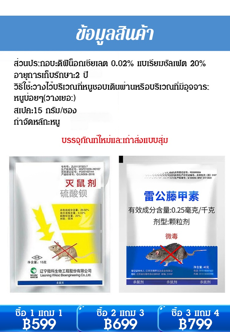เหยื่อกำจัดหนูทางชีวภาพชนิดใหม่