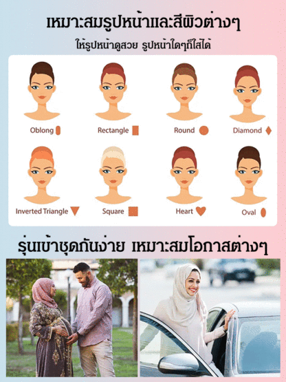 ชุดผ้าคลุมหัวผ้าชีฟอง