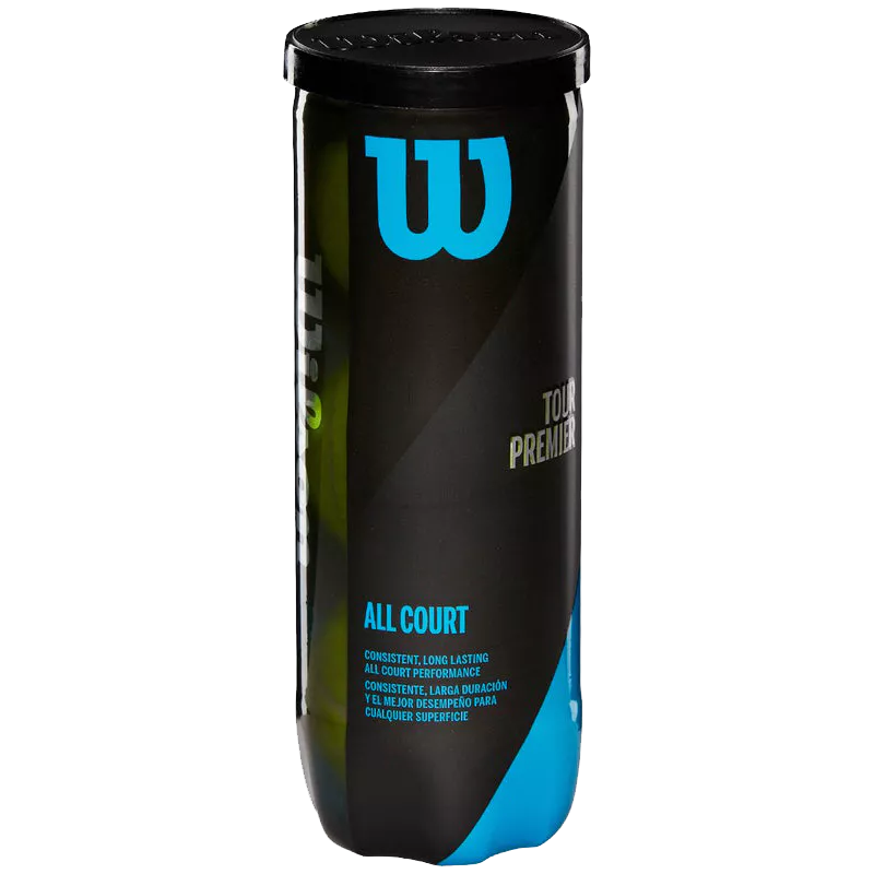 Wilson Tour Premier All Court Tennis Balls 3 Ball-Can (4 Pack)