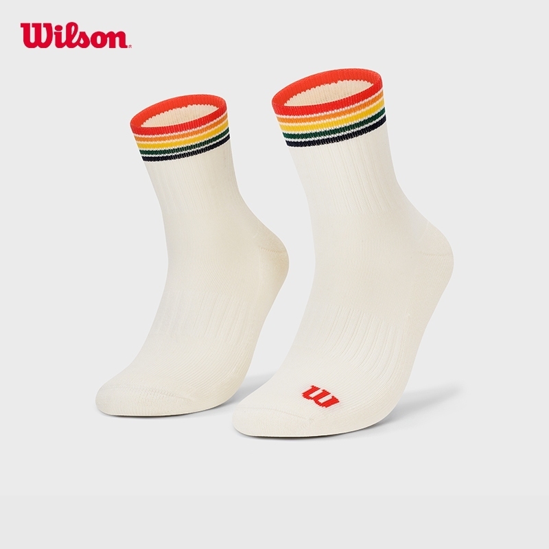 Wilson Unisex Quarter Top Stripe Logo Sock