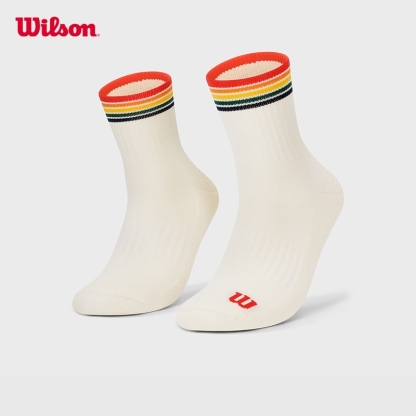 Wilson Unisex Quarter Top Stripe Logo Sock