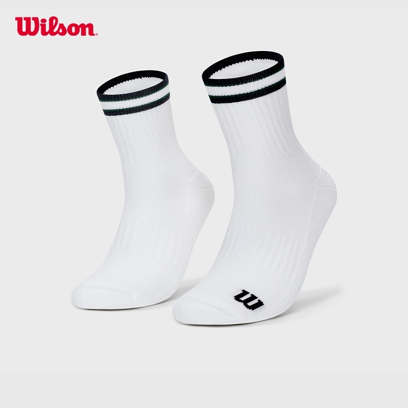 Wilson Unisex Quarter Top Stripe Logo Sock