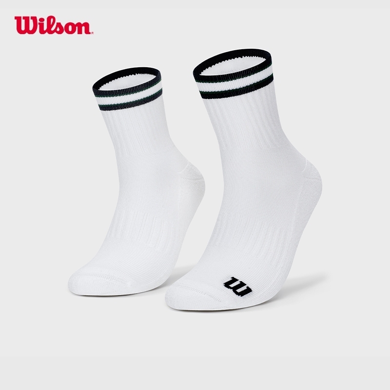 Wilson Unisex Quarter Top Stripe Logo Sock